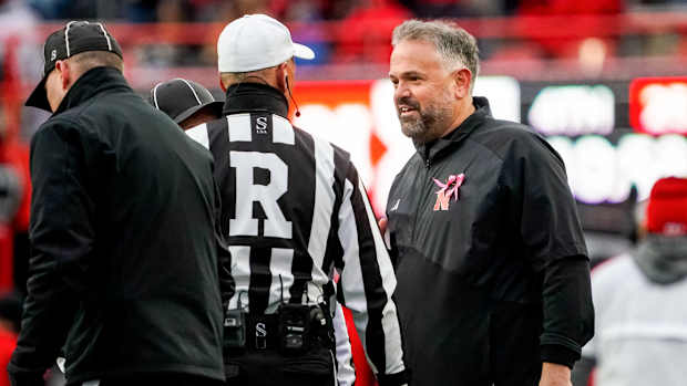 NU vs. Purdue 2023 - Matt Rhule talks to officials